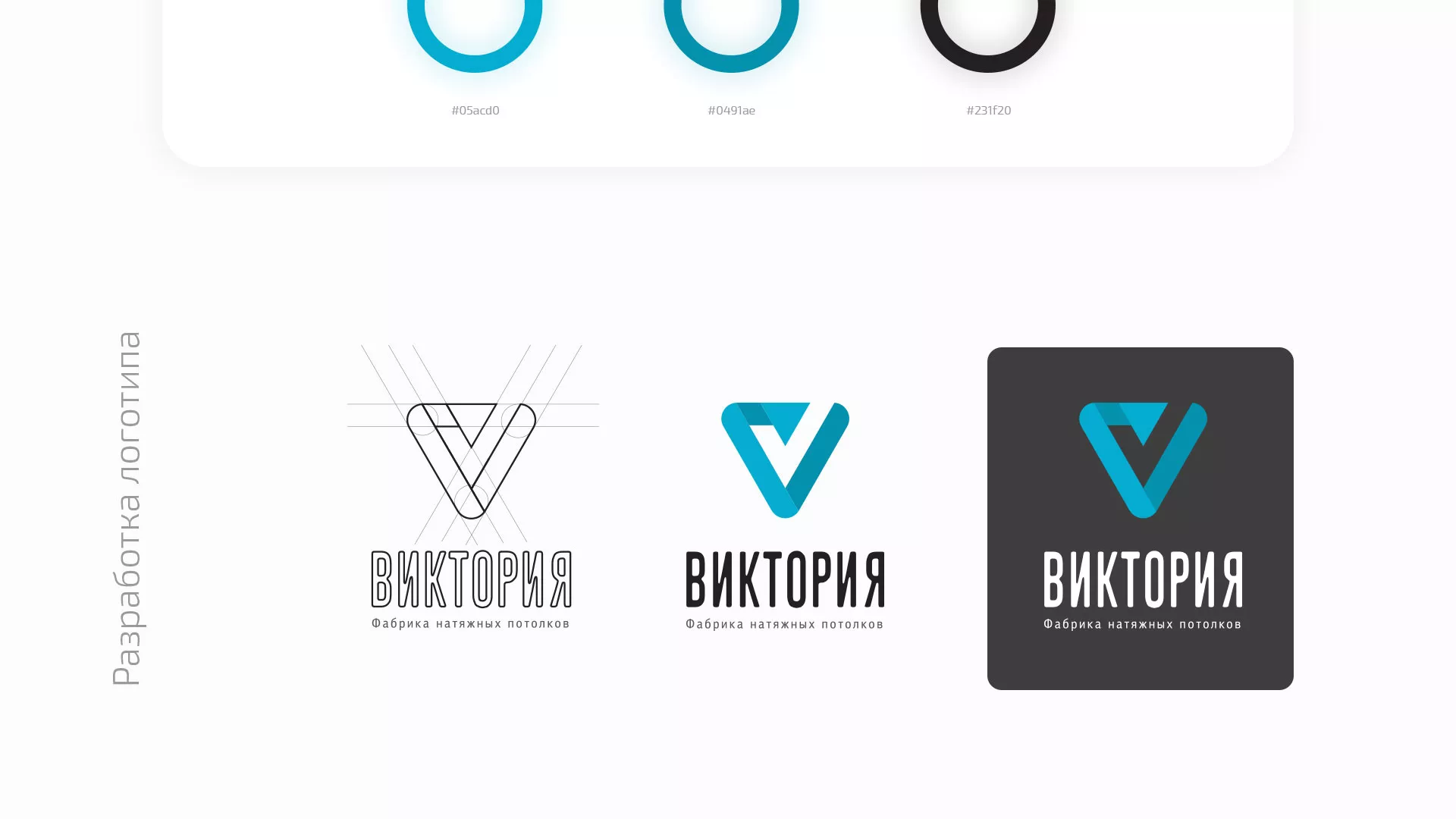 Разработка фирменного стиля компании по продаже и установке натяжных потолков в Лагани