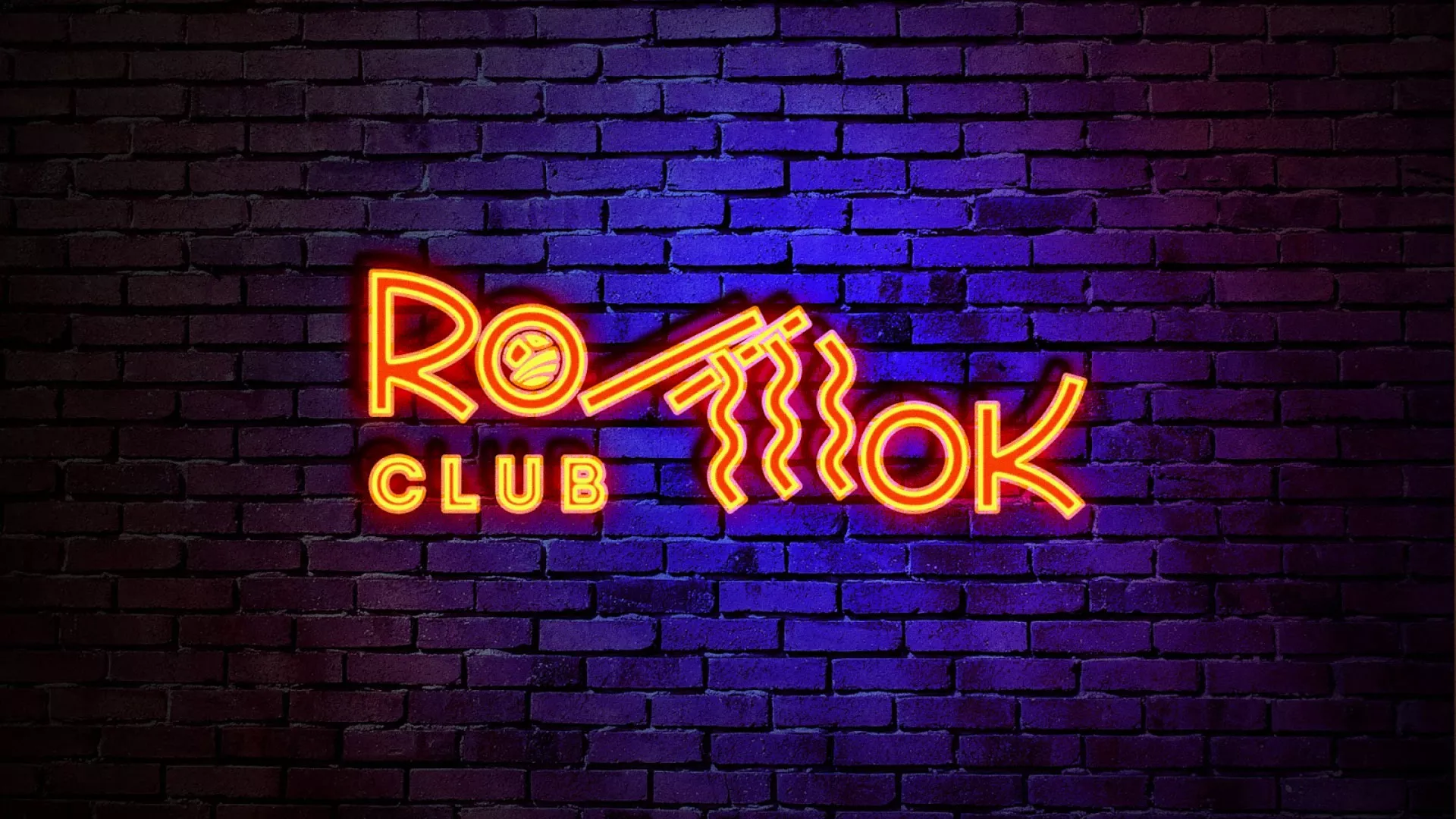 Разработка интерьерной вывески суши-бара «Roll Wok Club» в Лагани